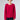 Front view of Albani Cashmere Pullover Mysore — fuchsia Italian cashmere knit with waffle texture and relaxed fit.