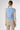 Back view of Bella Cashmere Top Egyptian Blue showcasing clean sleeveless silhouette and ribbed hem.
