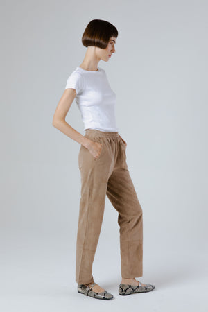 GIL suede trousers