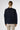 Back view of Erro Cashmere Cardigan Beluga showcasing clean silhouette and fine knit structure.