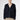 Front view of Erro Cashmere Cardigan Beluga in deep navy Italian cashmere with relaxed fit and V-neckline.