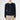 Buy Ginan Cashmere Cardigan Beluga online – front view of luxury Italian cashmere women’s cardigan in deep navy with round neckline and button closure.