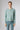 Buy Ginan Cashmere Cardigan Dew online – front view of luxury Italian cashmere women’s cardigan in soft dew blue with round neckline and tonal buttons.