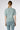 Luxury women cashmere pullover – back view of Ginan Cashmere Pullover Dew in pastel blue premium Italian knitwear.