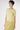 Premium Italian cashmere sweater for women – side view of Ginan Cashmere Pullover Moonwalk short sleeve knit in soft yellow.