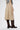 Back view of safari suede midi skirt highlighting minimal design and refined straight cut