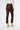 Back view of Marina Na leather trousers in Shiraz showing clean, fitted silhouette