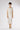 Midi heavy silk satin skirt in champagne color – front view, elegant luxury silk skirt for women