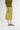 Citrine heavy silk satin midi skirt – side silhouette detail
