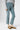 Side profile of the Napoli VE Suede Trousers Capri revealing the refined silhouette and soft, structured drape
